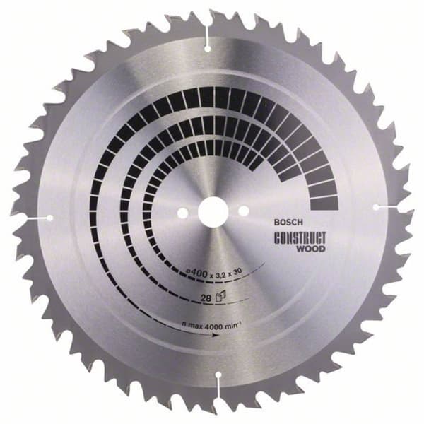 Bosch Accessories Construct Wood 2608640703 Hårdmetall cirkelsågklinga 400 x 30 x 3.2 mm Antal tänder (per tum): 28 1 s