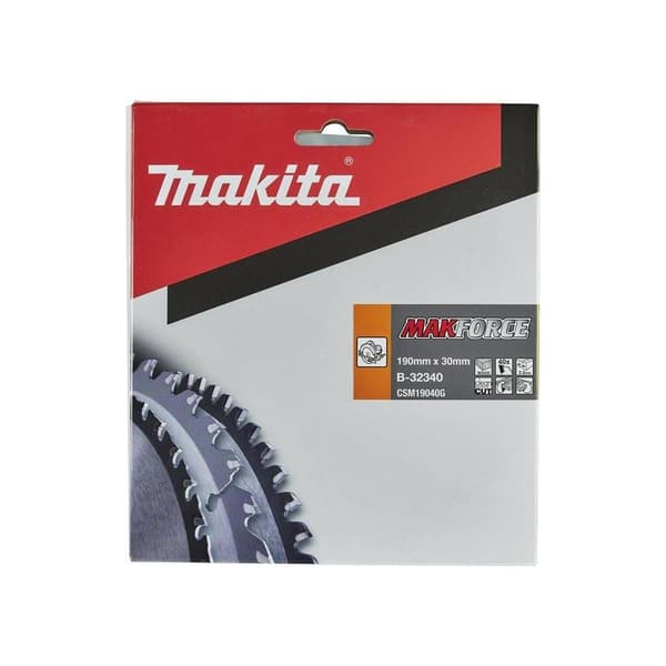 Makita MAKFORCE B-32340 Hårdmetall cirkelsågklinga 190 x 30 x 1.4 mm Antal tänder (per tum): 40 1 st