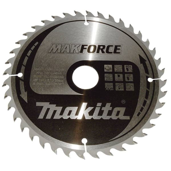 Makita MAKFORCE B-32340 Hårdmetall cirkelsågklinga 190 x 30 x 1.4 mm Antal tänder (per tum): 40 1 st