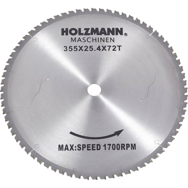 Holzmann Maschinen MKS355SB MKS355SB Hårdmetall cirkelsågklinga 355 x 25.4 mm Antal tänder (per tum): 72 1 st