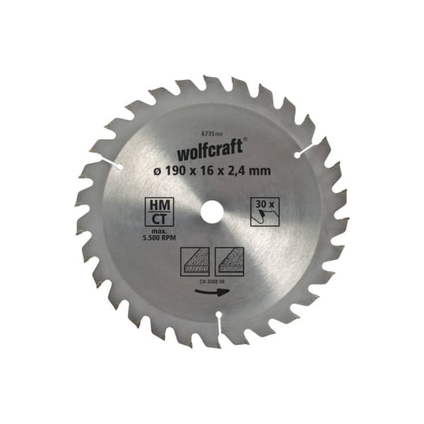 Wolfcraft 6731000 Hårdmetall cirkelsågklinga 140 x 12.75 mm Antal tänder (per tum): 18 1 st