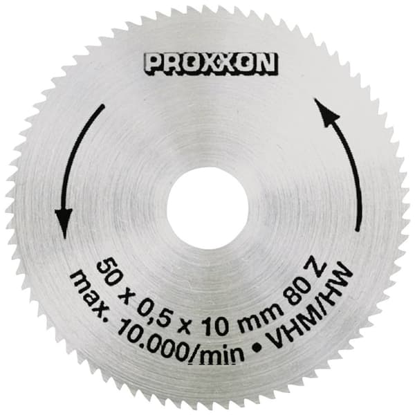 Proxxon 28011 Hårdmetall cirkelsågklinga 50 x 10 x 0.5 mm Antal tänder (per tum): 80 1 st