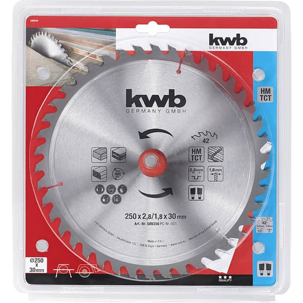 kwb 589359 Cirkelsågblad 250 x 30 mm 1 st