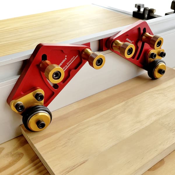 Uppgraderad lagerrullmatare Aluminiumlegering Fjäder Loc Board Bord Såg Matning Säkerhet Framdrivning Träbearbetning Hjälpverktyg