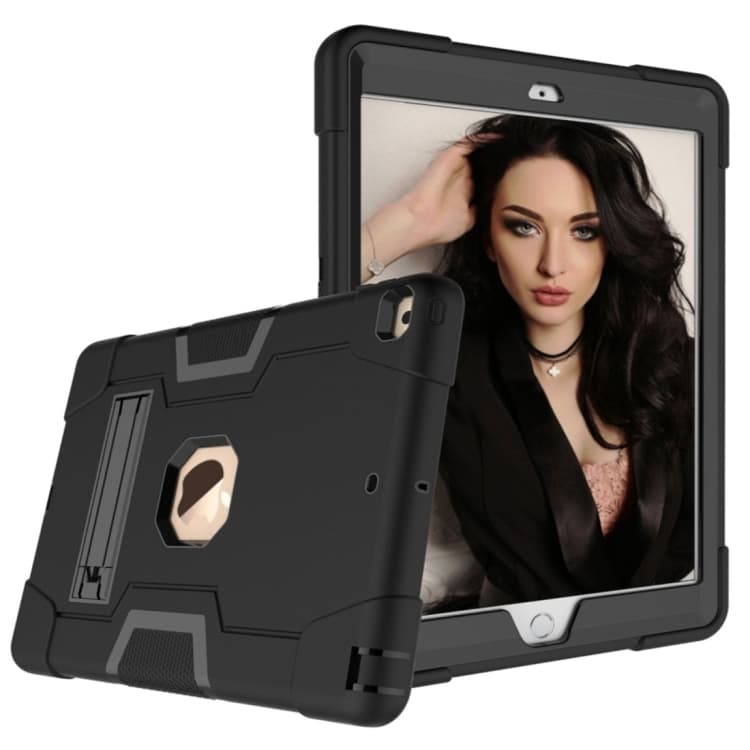 Cover til iPad 10.2 i robust Silikone + PC med stativ
