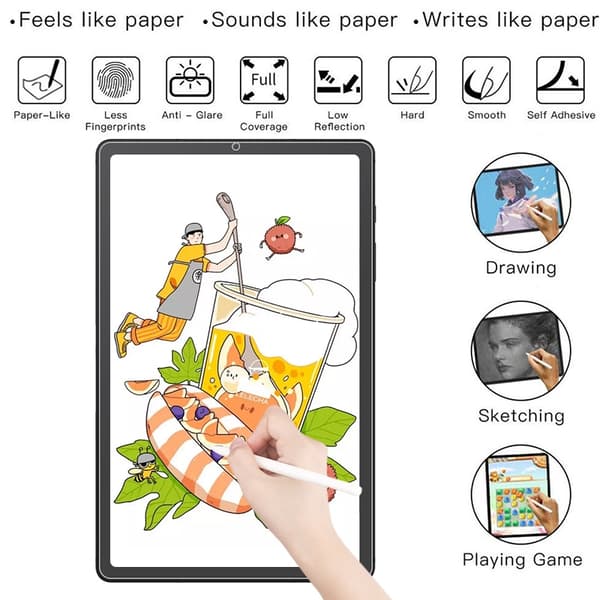 Skärmskydd med papperskänsla till Samsung Galaxy Tab S6 Lite P610 / P615