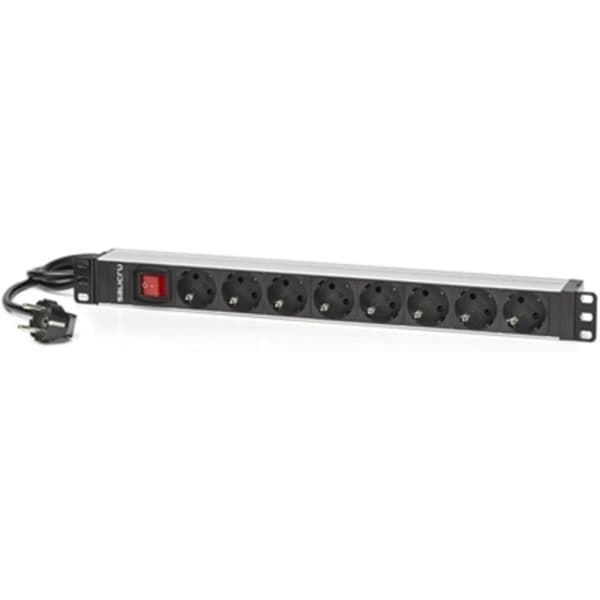 Schuko 19" 8-suuntainen haaroitusadapteri Salicru SPS 8F PDU SCH/SCH 1,5 m (1,5 m)