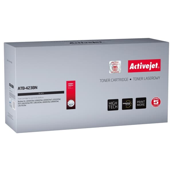 Sort Toner Kompatibel med Activejet ATB-423BN - Høj kvalitet blæk til sort udskrivning. Passer perfekt til din printer.