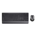Miniatyrbillede 6 af 6: Trust Trezo Tastatur og Mus Sort Sort-hvid QWERTY US - Høj kvalitet tastatur og mus i sort og sort-hvid design.