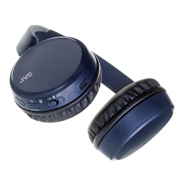Langattomat kuulokkeet mikrofonilla JVC HAS-36WAU Sininen – Bluetooth-kuulokkeet helppoon käyttöön sisäänrakennetulla mikrofonilla.