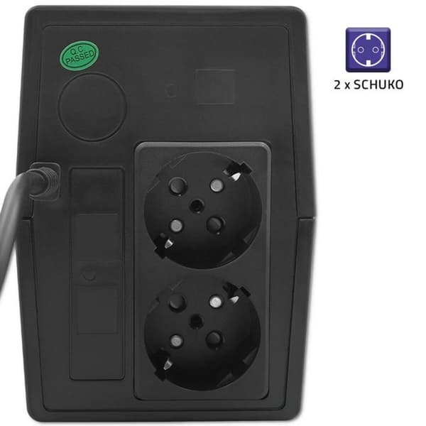 Interaktiv strømforsyning (UPS) Qoltec 53774 600 W - Effektiv og pålidelig strømforsyning til dit system.