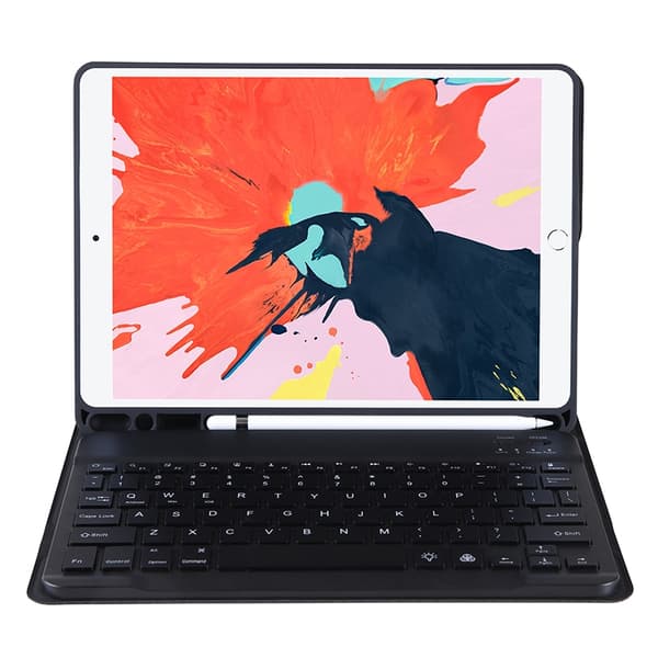 Tastaturveske med stativ for iPad 9.7 / iPad Pro 9.7 / iPad Air 2 / Air (2018 &amp; 2017) - Svart