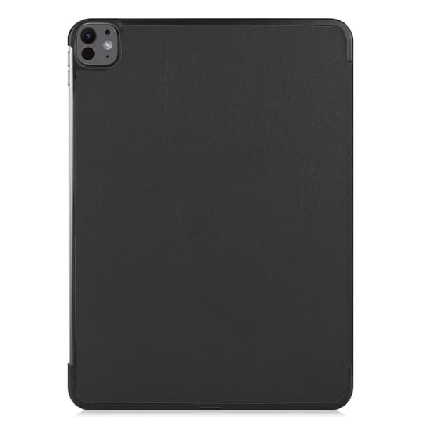 Keinonahkakotelo jalustalla iPad 13 (2024) - Musta