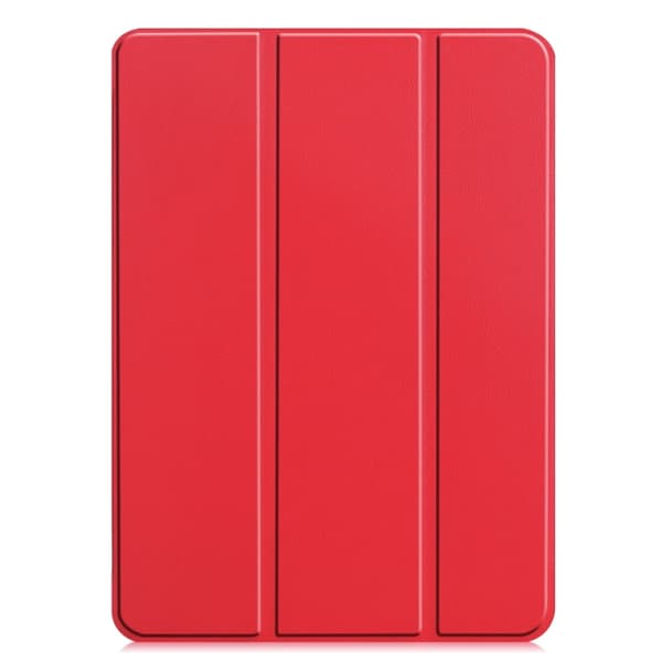 Keinonahkakotelo jalustalla iPad 13:lle (2024) - punainen