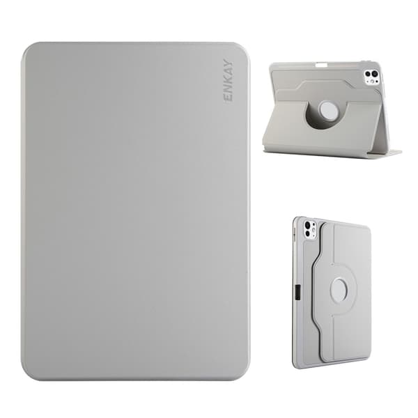 Kunstlærveske med stativ for iPad Pro 11 2022 / 2021 / 2020 - Grå