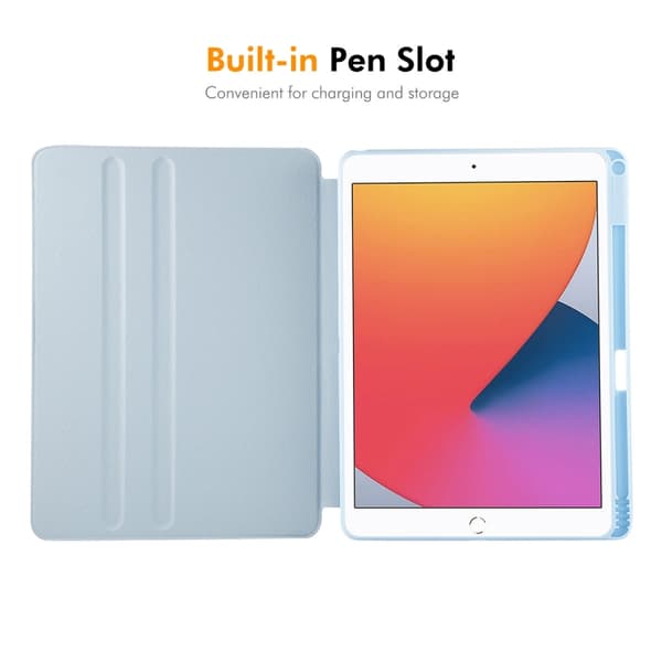 Konstläderfodral med ställ till iPad Air 10,5 / Pro 10,5 / 10,2 - Grå