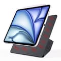 Miniatyrbild 7 av 7: Konstläderfodral med ställ och magneter till iPad Air 11 2024 / Air 2022 10.9 - Svart