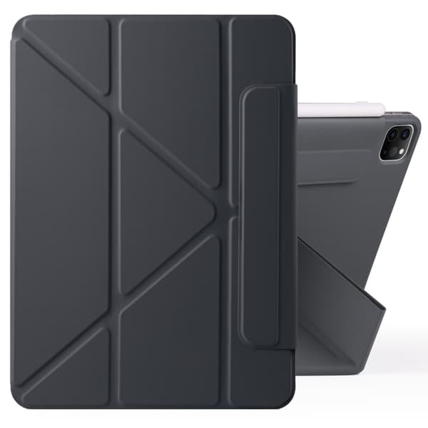 Kunstlærveske med stativ og magneter for iPad Pro 11 2022 / 2021 / 2020 - Svart