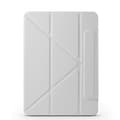 Miniatyrbilde 2 av 7: Kunstlærveske med stativ og magneter for iPad Air 11 2024 / Air 2022 10.9 - Grå