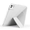 Pikkukuva 4 / 7: Keinonahkakotelo jalustalla ja magneeteilla iPad Pro 12.9 2022 / 2021 / 2020 - harmaa - harmaa