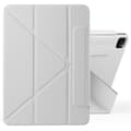 Pikkukuva 1 / 7: Keinonahkakotelo jalustalla ja magneeteilla iPad Pro 12.9 2022 / 2021 / 2020 - harmaa - harmaa