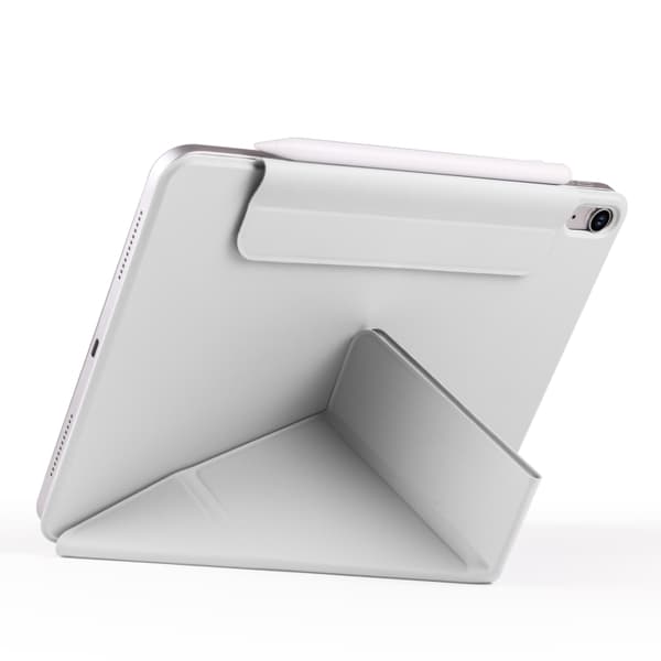 Kunstlæderetui med stativ og magneter til iPad mini 6 / mini 2024 - Grå