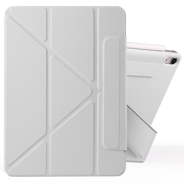 Kunstlæderetui med stativ og magneter til iPad mini 6 / mini 2024 - Grå