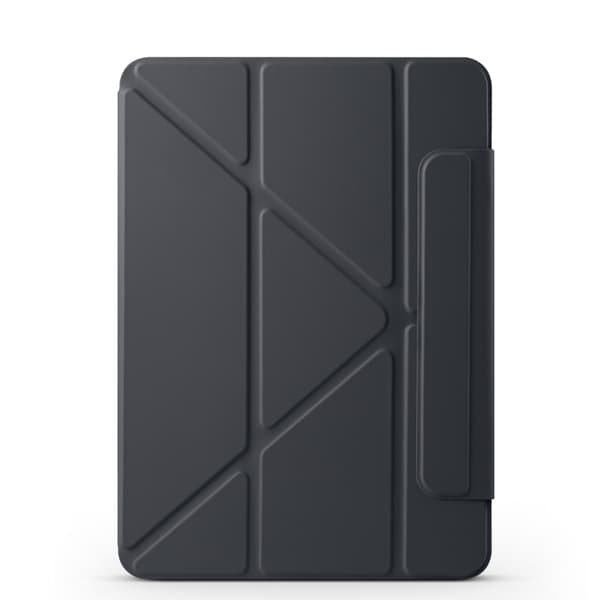 Kunstlæderetui med stativ og magneter til iPad Air 13 2024 - Svart