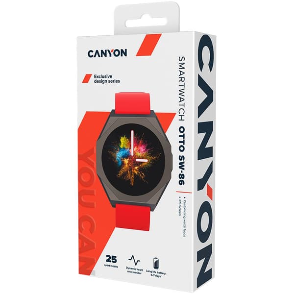 CANYON smart watch Otto SW-86 Red