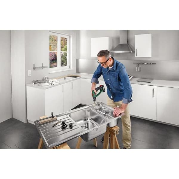 BOSCH Trådlös hammarborr PSB Ergo 18 LI-2 med 2 batterier