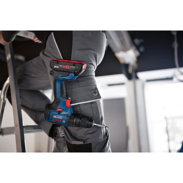 BOSCH PROFESSIONAL GSB 18V-55 Slagborrmaskin + 2 2,0Ah batterier + GAL 18V-40 laddare