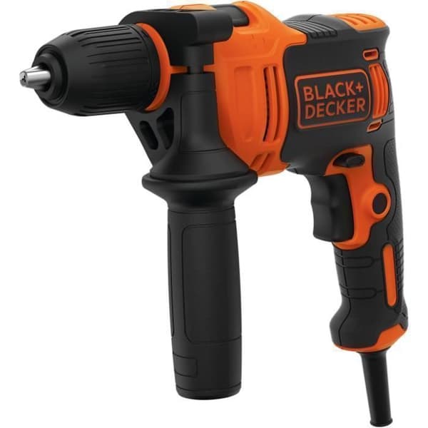BLACK+DECKER 550W sladdborrhammare (levereras med 2 bits) - BEH550-QS