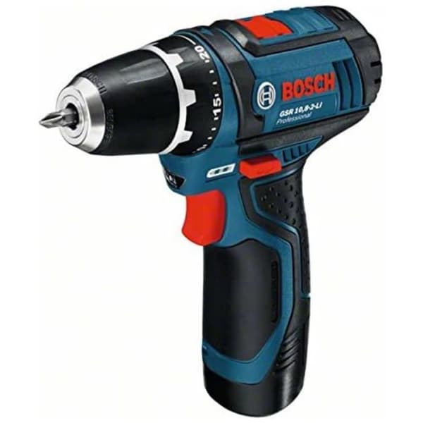 12V GSR 12V-15 borrskruvmejsel + 2 2Ah batterier + laddare + L-BOXX box - BOSCH - 0601868109