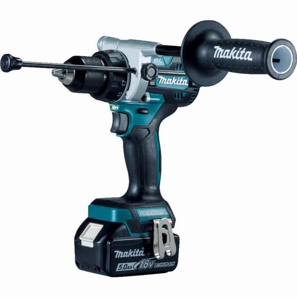 Sladdlös slagborrmaskin - Makita - DHP486RTJ - 18V - 5.0 Ah - 2 batterier + laddare