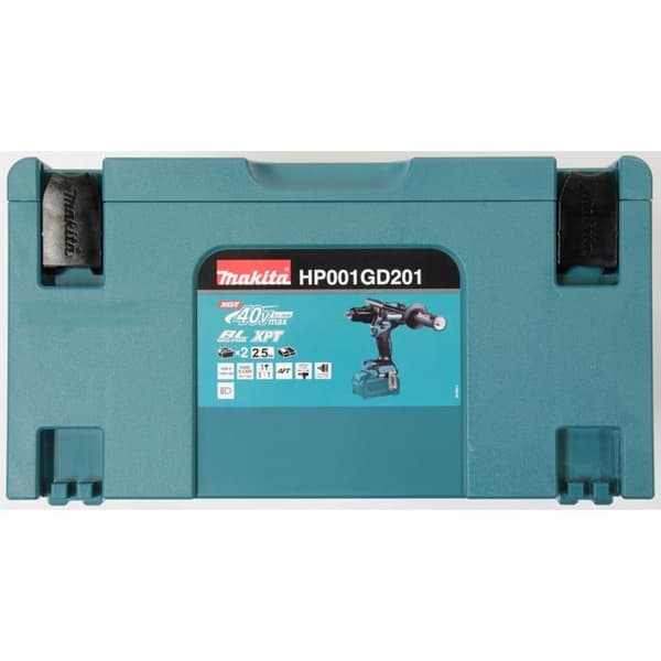 Slagskruvdragare 40 V max Li-Ion 2,5 Ah XGT Ø 13 mm MAKITA - HP001GD201