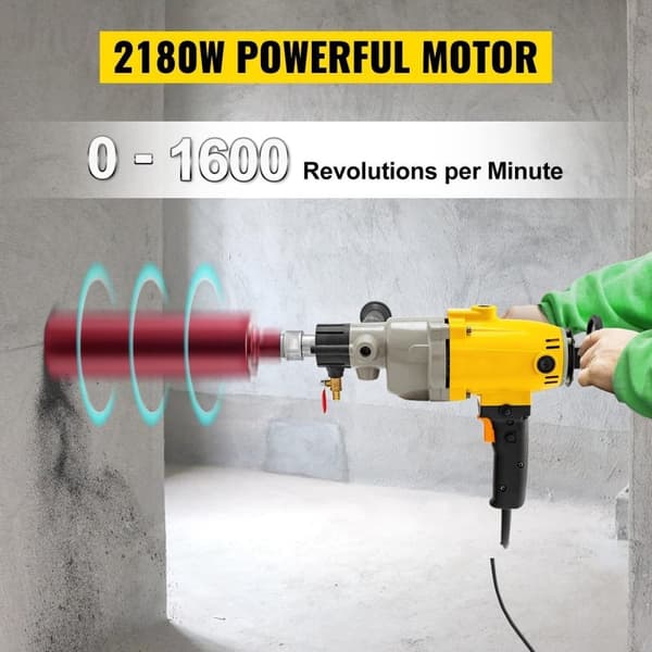 2180W 180MM elektrisk betongkärnborr med överbelastnings- och läckageskydd