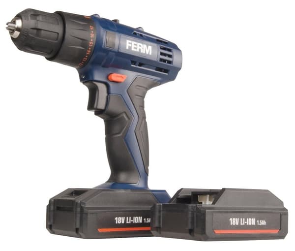 FERM CDM1120 Boremaskine – 18V - 1.5Ah - DIY