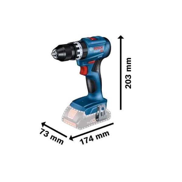 Slagborr Bosch Professional GSB 18V-45 solokartong