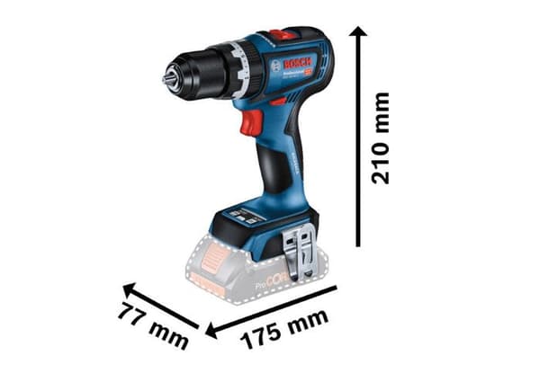 18V GSB 18V-90 C borrhammare + 2 Procore 4Ah batterier + laddare i L-BOXX box - BOSCH - 06019K6105