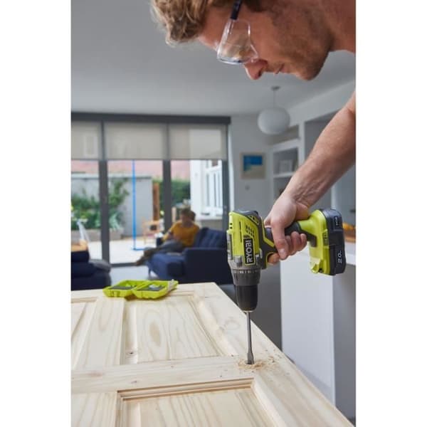 Ryobi One+ R18DD3-220S sladdlös borrmaskin - 2 x 2Ah batterier - 2A snabbladdare - bärväska