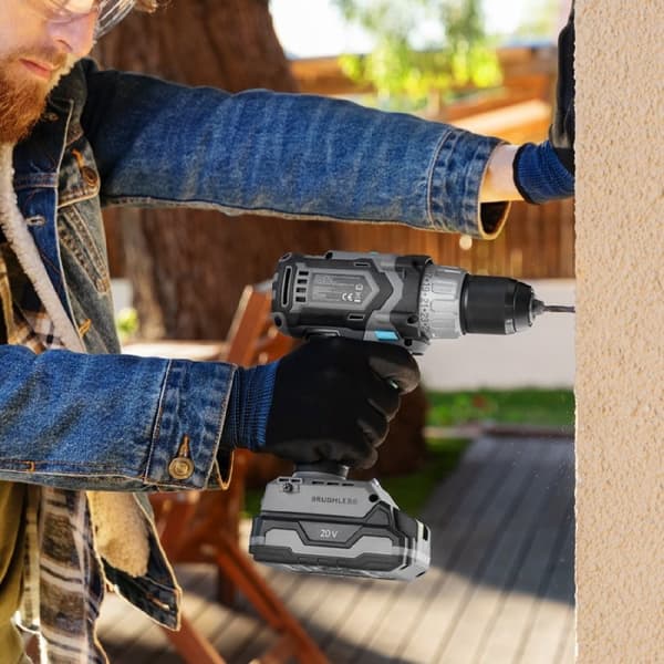 Cecotec Drill driver with 20 V and 2000 mAh battery, DC Brushless 4819 motor, 0-550 / 0-2000 rpm no-load speed, 46 Nm maximum torque with 25+1 torque