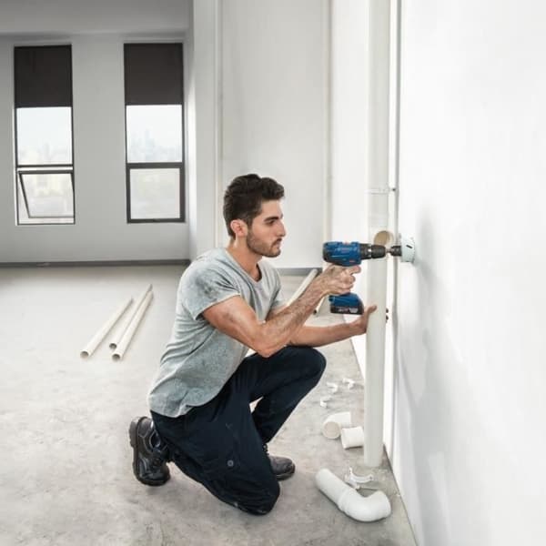 Bosch Professional GSB 18V- 21 slagborr + 2 2,0Ah batterier + GAL 1820 laddare - 06019H1109