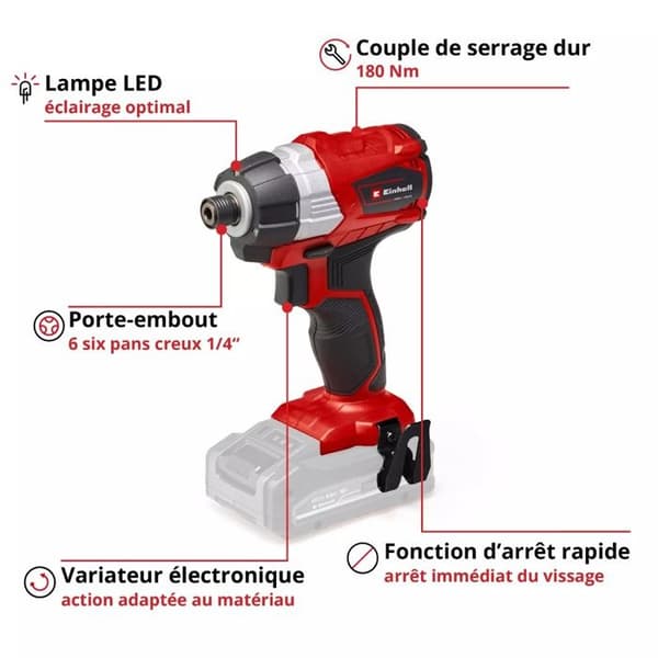 Einhell Professional Slagborrmaskin utan sladd TP-CI 18 Li Brushless Solo Power X-Change (18V) Levereras utan batteri eller laddare