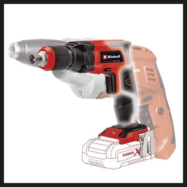 Einhell Trådlös gipsskruvdragare TE-DY 18 Li-Solo Power X-Change (18V, med E-Box S35) Levereras utan batteri och laddare