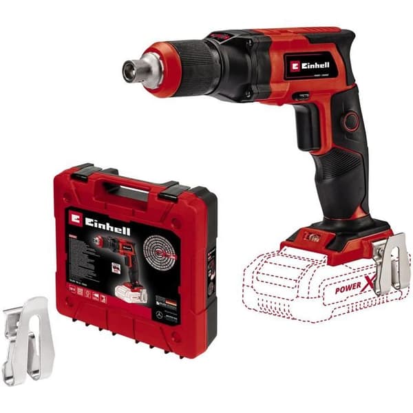 Einhell Trådlös gipsskruvdragare TE-DY 18 Li-Solo Power X-Change (18V, med E-Box S35) Levereras utan batteri och laddare