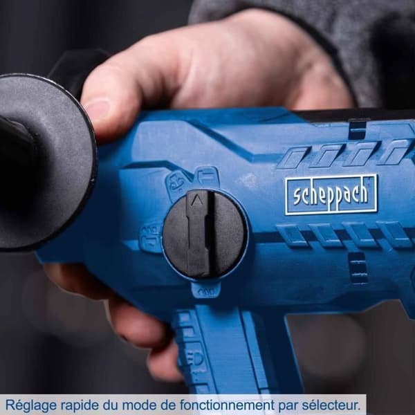 Borstlös borr - SCHEPPACH - 20V IXES - 2,2 joule - SDS Plus - 1400 rpm - utan batteri eller laddare - BC-RHD230-X