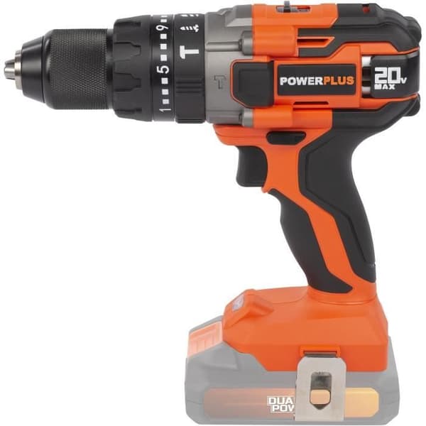 Sladdlös borrhammare 20V 50Nm - DUAL POWER POWDP15200 - Levereras utan batteri eller laddare