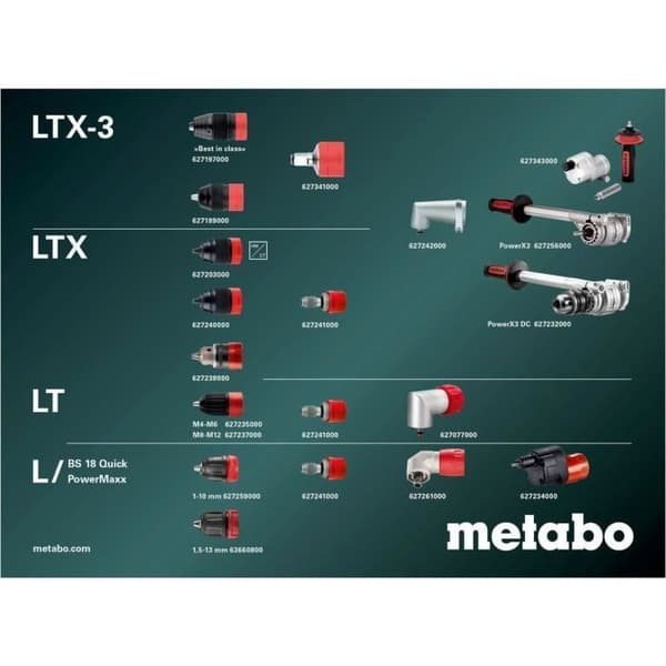 Sladdlös borrskruvmejsel - METABO - BS 18 LTX BL Q I - 18 V - MetaBOX 145 L