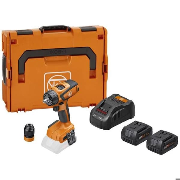 Fein ASCM 18 QSW AS 71161462000 18 V 5,0 Ah Li-Ion sladdlös borrmaskin + 2 batterier, + laddare, + fodral
