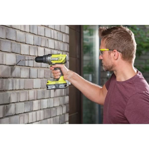 RYOBI - 18V ONE+ slagborr - 50 Nm - 500-1800 rpm + 4,0 Ah batteri, 2,0 A laddare, väska - R18PD3-140SA